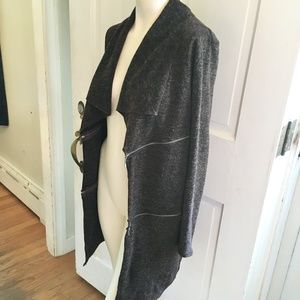 S-TWELVE Unique Cardigan w/ Side Zippers SZ S